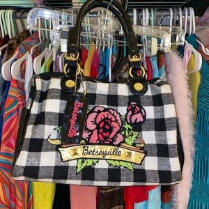 Betsey Johnson Bowler Purse